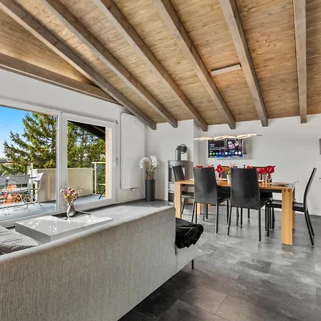 Apartment 6 Pers, Grand Renove Avec Balcon, Vue & Parking Crans-Montana