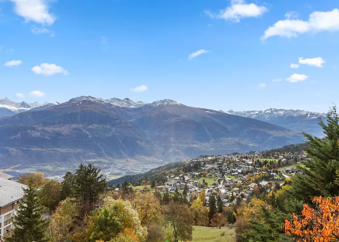 6 Pers, Grand Rénové Avec Balcon, Vue&parking Appartement Crans-Montana
